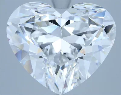 7.03ct E VVS2 Rare Carat Ideal Cut Heart Diamond