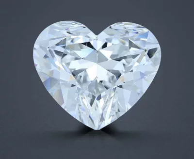 7.03ct E VVS2 Rare Carat Ideal Cut Heart Diamond