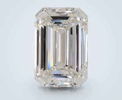 21.07ct G VS2 Rare Carat Ideal Cut Emerald Lab Grown Diamond