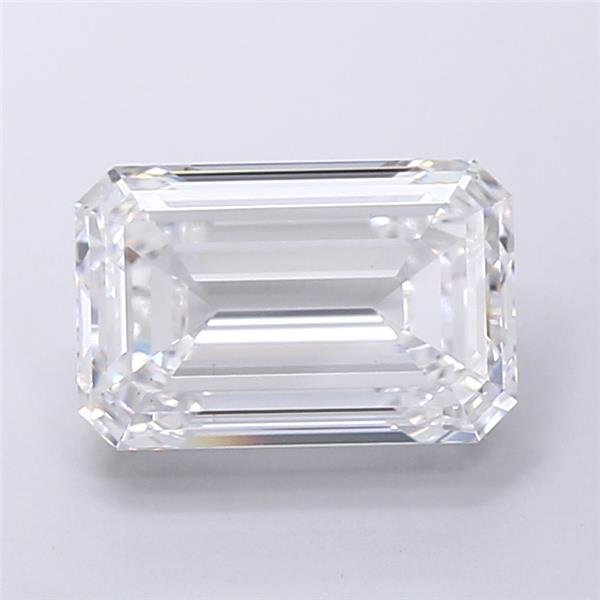 6.17ct D VS1 Rare Carat Ideal Cut Emerald Lab Grown Diamond