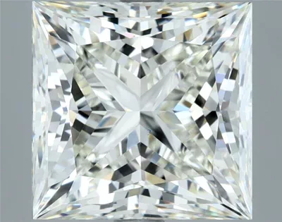 6.02ct J VS1 Rare Carat Ideal Cut Princess Diamond