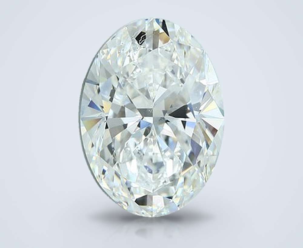 8.01ct F SI2 Rare Carat Ideal Cut Oval Diamond