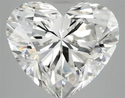 4.58ct F VVS2 Rare Carat Ideal Cut Heart Lab Grown Diamond