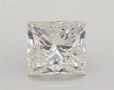 4.50ct H VVS2 Rare Carat Ideal Cut Princess Lab Grown Diamond