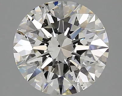 3.01ct H SI2 Rare Carat Ideal Cut Round Diamond