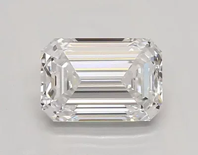0.89ct D VVS2 Rare Carat Ideal Cut Emerald Lab Grown Diamond