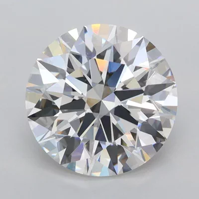 3.05ct E FL Rare Carat Ideal Cut Round Lab Grown Diamond
