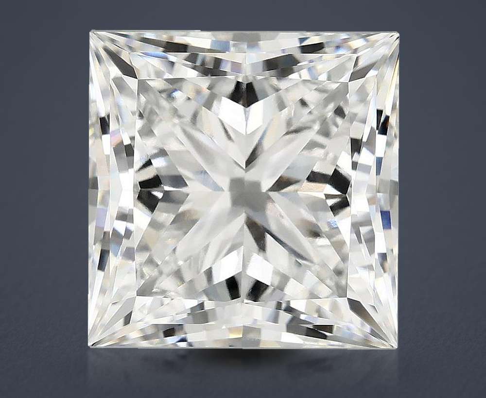 10.40ct F VVS2 Rare Carat Ideal Cut Princess Lab Grown Diamond