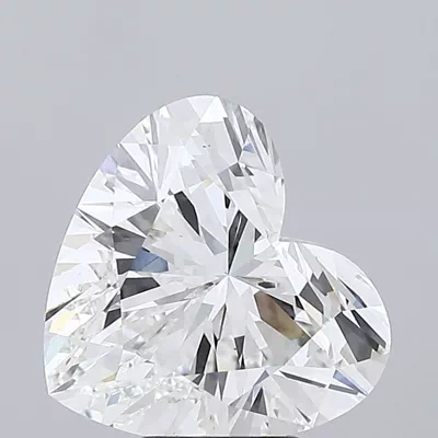 5.57ct F VVS2 Rare Carat Ideal Cut Heart Lab Grown Diamond