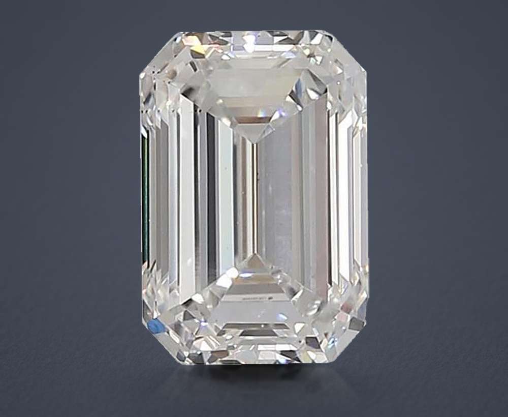 5.02ct E VS2 Rare Carat Ideal Cut Emerald Lab Grown Diamond