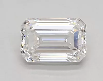 0.87ct D VVS2 Rare Carat Ideal Cut Emerald Lab Grown Diamond