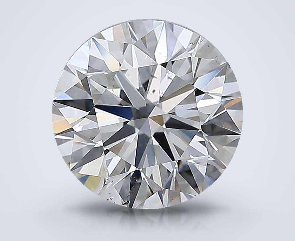 2.57ct D SI1 Rare Carat Ideal Cut Round Diamond