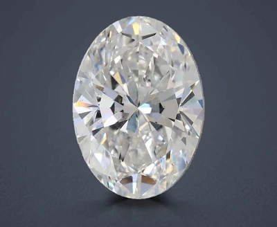 3.03ct E VS2 Rare Carat Ideal Cut Oval Lab Grown Diamond
