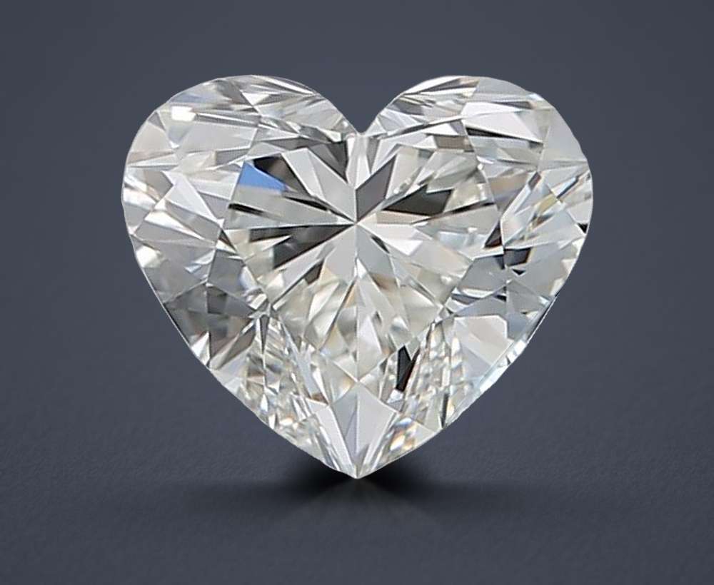 0.73ct I VS1 Rare Carat Ideal Cut Heart Diamond