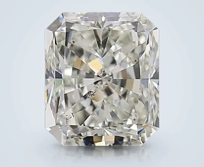 3.01ct J SI1 Very Good Cut Radiant Diamond