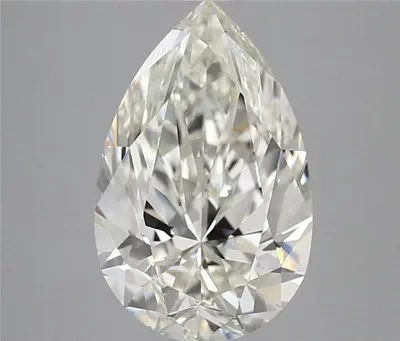 4.20ct H VS1 Rare Carat Ideal Cut Pear Diamond