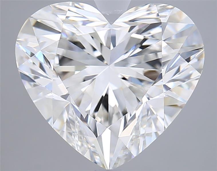 6.05ct E VVS2 Rare Carat Ideal Cut Heart Lab Grown Diamond