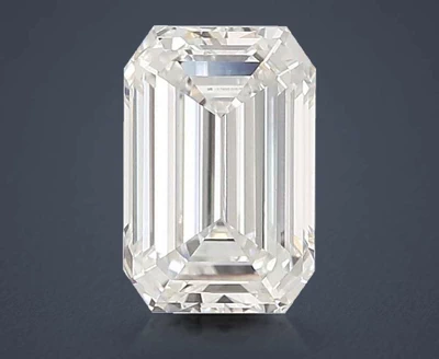 4.05ct G VVS2 Rare Carat Ideal Cut Emerald Lab Grown Diamond