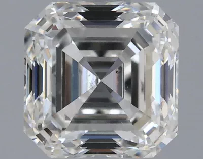 0.61ct I SI1 Rare Carat Ideal Cut Asscher Diamond