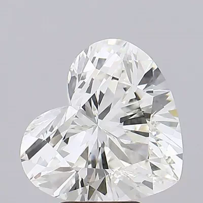 5.09ct G VVS2 Rare Carat Ideal Cut Heart Lab Grown Diamond