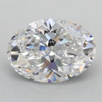 2.01ct D VS1 Rare Carat Ideal Cut Oval Lab Grown Diamond