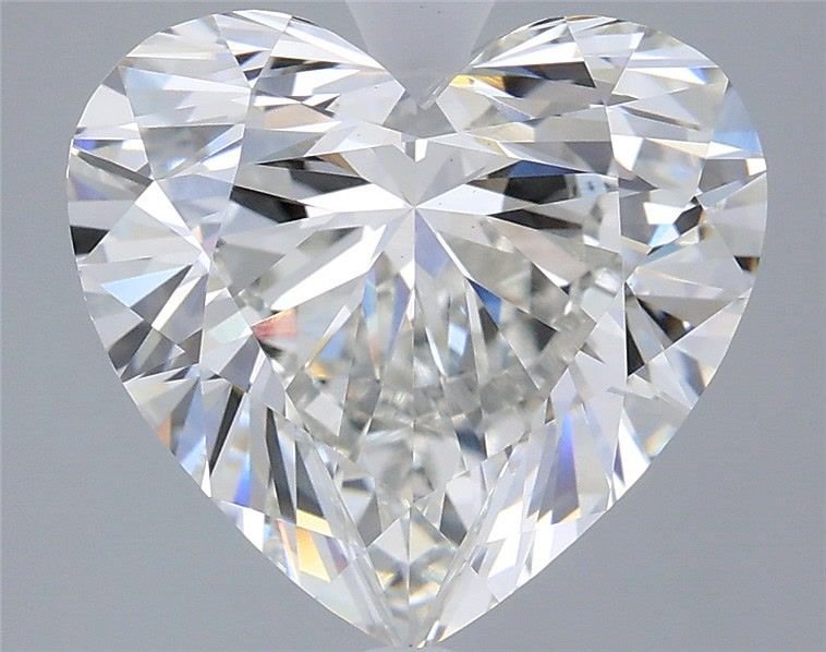 5.04ct F VS1 Rare Carat Ideal Cut Heart Lab Grown Diamond