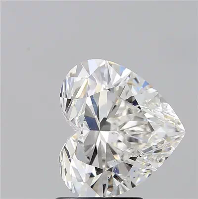 2.20ct F SI1 Rare Carat Ideal Cut Heart Diamond