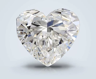 2.20ct F SI1 Rare Carat Ideal Cut Heart Diamond