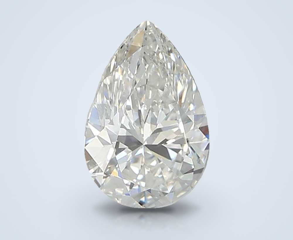 0.99ct E VS1 Rare Carat Ideal Cut Pear Lab Grown Diamond