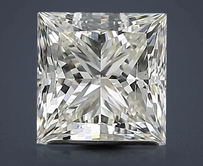 2.01ct K SI1 Rare Carat Ideal Cut Princess Diamond