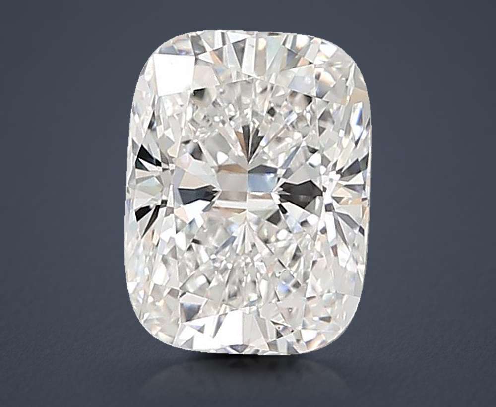 4.06ct E VVS2 Rare Carat Ideal Cut Cushion Lab Grown Diamond