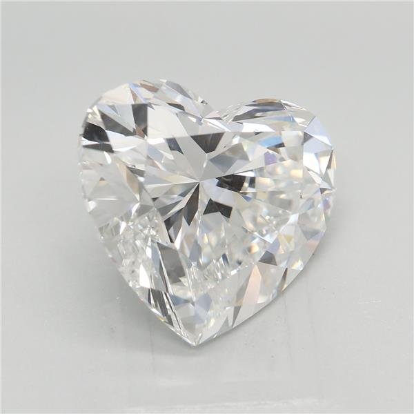5.09ct E VVS2 Rare Carat Ideal Cut Heart Lab Grown Diamond