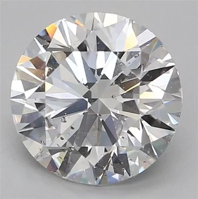 3.01ct D SI1 Rare Carat Ideal Cut Round Diamond