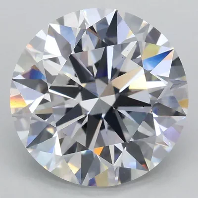 3.81ct D VS2 Rare Carat Ideal Cut Round Lab Grown Diamond