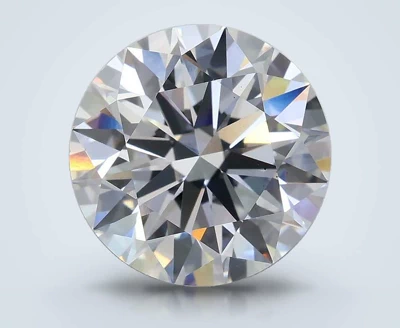 3.81ct D VS2 Rare Carat Ideal Cut Round Lab Grown Diamond