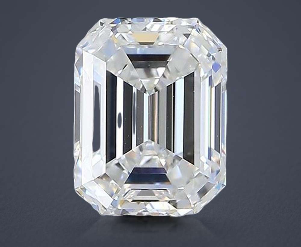 1.69ct D VVS2 Rare Carat Ideal Cut Emerald Diamond