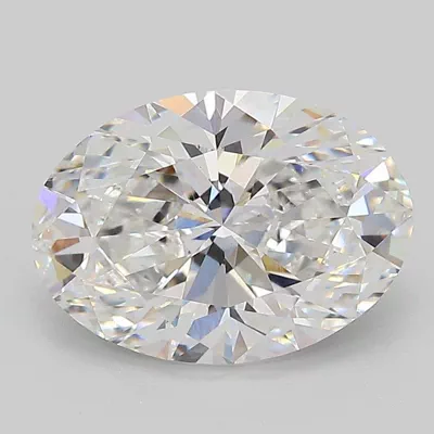 2.81ct D VVS2 Rare Carat Ideal Cut Oval Lab Grown Diamond