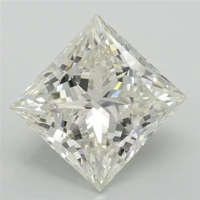 4.82ct H SI1 Rare Carat Ideal Cut Princess Lab Grown Diamond