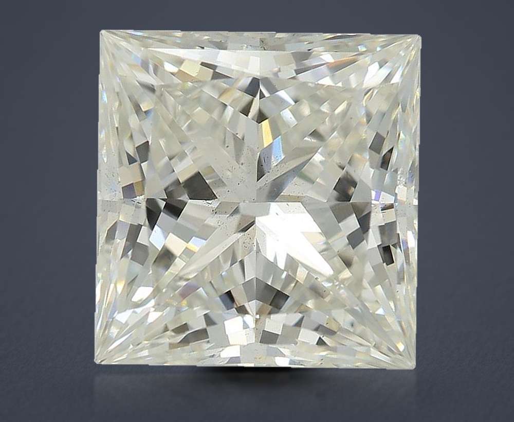 4.82ct H SI1 Rare Carat Ideal Cut Princess Lab Grown Diamond