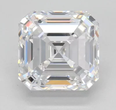1.52ct D VS2 Rare Carat Ideal Cut Asscher Lab Grown Diamond