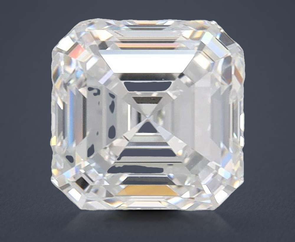 1.52ct D VS2 Rare Carat Ideal Cut Asscher Lab Grown Diamond