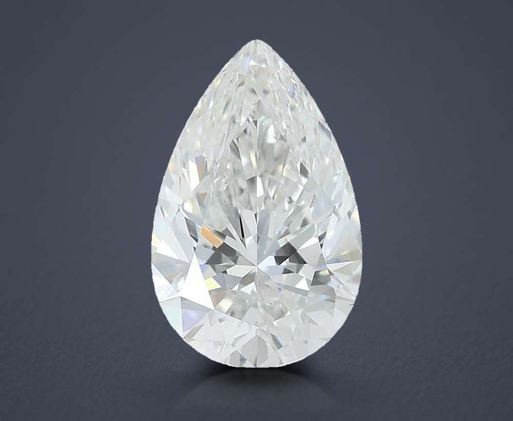 2.10ct G VS1 Rare Carat Ideal Cut Pear Lab Grown Diamond