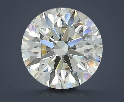 3.17ct J SI1 Rare Carat Ideal Cut Round Diamond