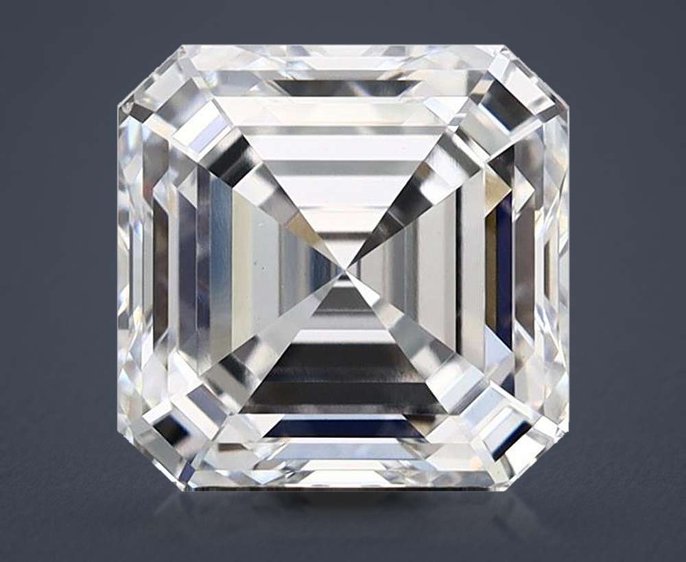 4.00ct E VS1 Rare Carat Ideal Cut Asscher Lab Grown Diamond