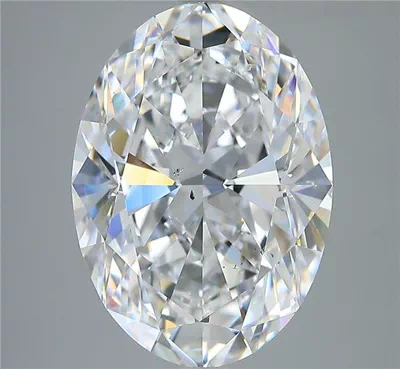 6.16ct D SI1 Rare Carat Ideal Cut Oval Diamond
