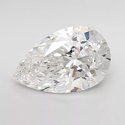 2.42ct E VVS2 Rare Carat Ideal Cut Pear Lab Grown Diamond