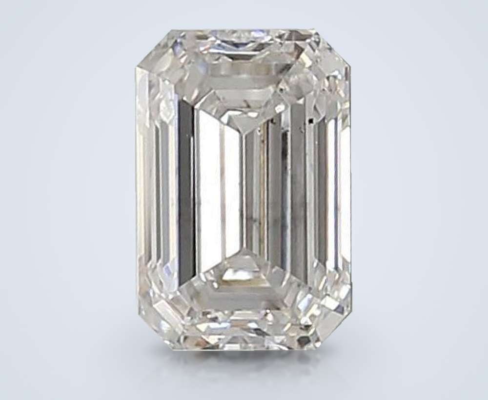 1.01ct E SI1 Rare Carat Ideal Cut Emerald Lab Grown Diamond