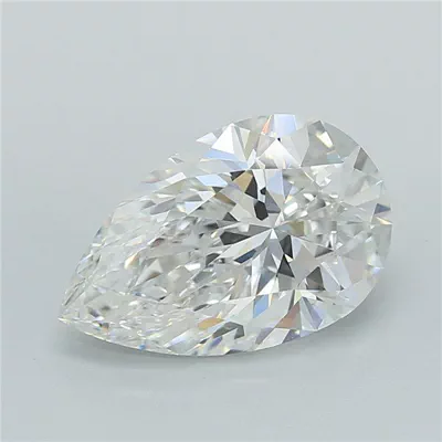 3.01ct F VVS2 Rare Carat Ideal Cut Pear Lab Grown Diamond