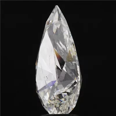5.01ct I SI2 Rare Carat Ideal Cut Pear Diamond