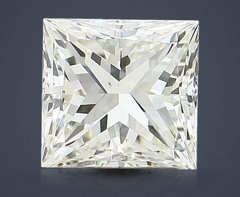 1.52ct K VS2 Rare Carat Ideal Cut Princess Diamond